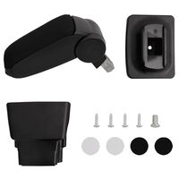vidaXL Auton käsinoja musta 16x32x(35-50,5) cm ABS