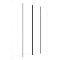 vidaXL 4-Panel Room Divider White 200x220 cm Fabric