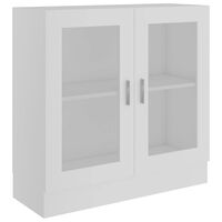 vidaXL Witryna, biała, 82,5x30,5x80 cm, materiał drewnopochodny