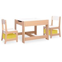 vidaXL Children's Table with 2 Chairs MDF