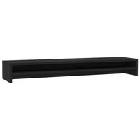 vidaXL fekete szerelt fa monitorállvány 100 x 24 x 13 cm