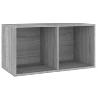 vidaXL Škatla za shranjevanje plošč siva sonoma 71x34x36cm konst. les