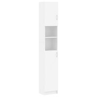 vidaXL Dulap de baie, alb, 32x25,5x190 cm, lemn prelucrat