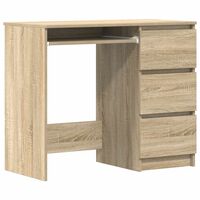 vidaXL sonoma tölgy színű szerelt fa íróasztal 90 x 45 x 76 cm