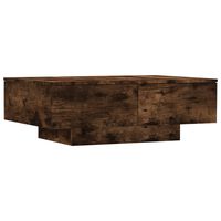 vidaXL füstös tölgy színű szerelt fa dohányzóasztal 90 x 60 x 31 cm