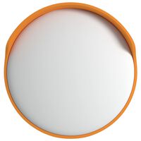 vidaXL Wypukłe lustro drogowe, pomarańczowe, Ø30 cm, poliwęglan