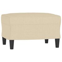 vidaXL Taburet, crem, 60x50x41 cm, material textil