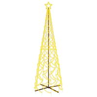 vidaXL Kegelkerstboom 500 LED's warmwit 100x300 cm