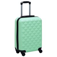 vidaXL Trolley a Custodia Rigida Menta ABS