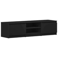 vidaXL TV-taso musta 140x40x35,5 cm tekninen puu