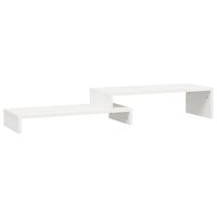 vidaXL fehér tömör fenyőfa monitorállvány (52-101) x 22 x 14 cm