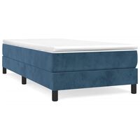 vidaXL Giroletto senza Materasso Blu Scuro 80x200 cm in Velluto