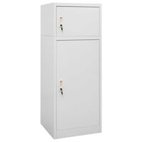 vidaXL Armario para sillas de montar acero gris claro 53x53x140 cm