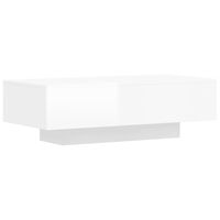 vidaXL Stolić za kavu sjajni bijeli 100x49,5x31 cm konstruirano drvo