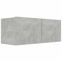 801476 vidaXL TV Cabinet Concrete Grey 80x30x30 cm Chipboard