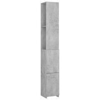 vidaXL Vonios kambario spintelė, betono pilka, 25x26,5x170 cm