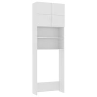 vidaXL Washing Machine Cabinet White 64x25.5x190 cm Engineered Wood