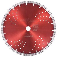 vidaXL Diamant-Trennscheibe mit Turbo und Löchern Stahl 300 mm