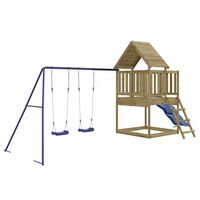 vidaXL Set da Gioco da Esterno in Legno di Pino Impregnato