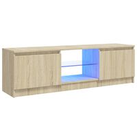 vidaXL Mobile Porta TV con Luci LED Rovere Sonoma 120x30x36 cm
