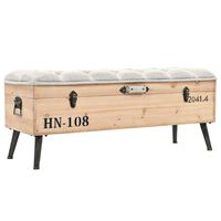 vidaXL Cassapanca 110 cm in Legno Massello di Abete