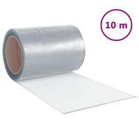 vidaXL Cortina de porta 300 mm x 2,6 mm 10 m PVC transparente
