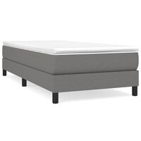 vidaXL Sängram utan madrass mörkgrå 80x200 cm tyg
