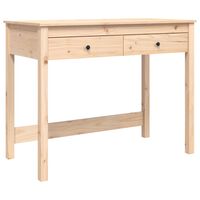vidaXL Psací stůl se zásuvkami 100 x 50 x 78 cm masivní borové dřevo
