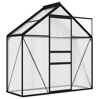 vidaXL Šiltnamis, antracito spalvos, aliuminis, 1,33m²