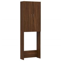 vidaXL Omara za pralni stroj rjavi hrast 64x25,5x190 cm