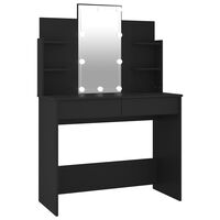 vidaXL Toeletta con LED Nero 96x40x142 cm