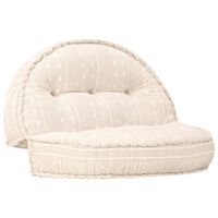 vidaXL Poef 100x20 cm stof beige