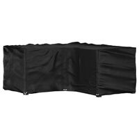 vidaXL Kryt na záhradný nábytok v tvare L 12 očiek 185x185x90 cm