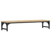 vidaXL Поставка за монитор, дъб сонома, 85x23x15,5 см, инженерно дърво