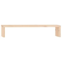 vidaXL Supporto per Monitor 50x27x10 cm in Legno Massello di Pino