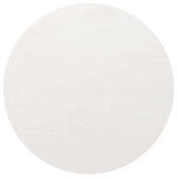 vidaXL Table Top White Ø80x2.5 cm Solid Wood Pine