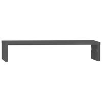 vidaXL Supporto per Monitor Grigio 50x27x10 cm Legno Massello di Pino
