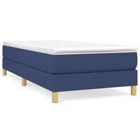 vidaXL Bed Frame without Mattress Dark Grey 180x200 cm Super King Fabric