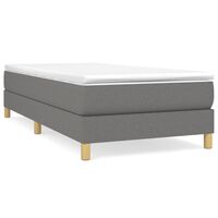vidaXL Sengeramme uden madras Mørkegrå 80x200 cm Stof
