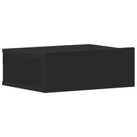 vidaXL Kelluva yöpöytä musta 40x30x15 cm tekninen puu