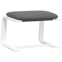 vidaXL Repose-pied Gris foncé 51x41x40 cm Tissu