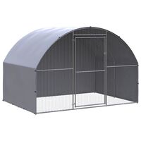 vidaXL Galinheiro de exterior 3x2x2 m aço galvanizado