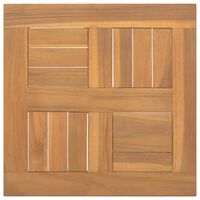 vidaXL Tischplatte Quadratisch 40x40x2,5 cm Massivholz Teak
