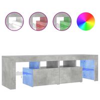 vidaXL TV-taso LED-valoilla betoninharmaa 140x36,5x40 cm