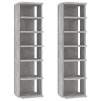vidaXL Botníky 2 ks betonově šedé 27,5x27x102 cm