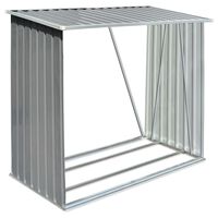 vidaXL Capannone da Giardino in Acciaio Zincato Grigio 163x83x154 cm