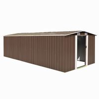 vidaXL haveskur 257x580x181 cm metal brun