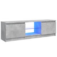 vidaXL Szafka pod TV, z oświetleniem LED, szara, 120 x 30 x 35,5 cm