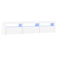 vidaXL Szafka pod TV z oświetleniem LED, biała, 180x35x40 cm