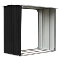 vidaXL Capannone in Acciaio Zincato 172x91x154 cm Antracite
